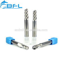 BFL CNC Single Flute Endmills,Carbide Long Shank Acrylic Cutting Milling Tool